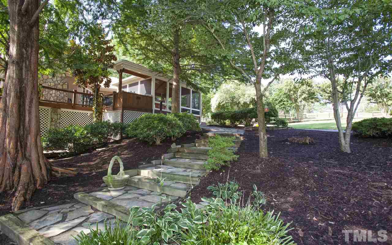 3529 Old Milburnie Road Raleigh, NC 27616 - Photo 19 of 25 a backyard of a house with lots of green space