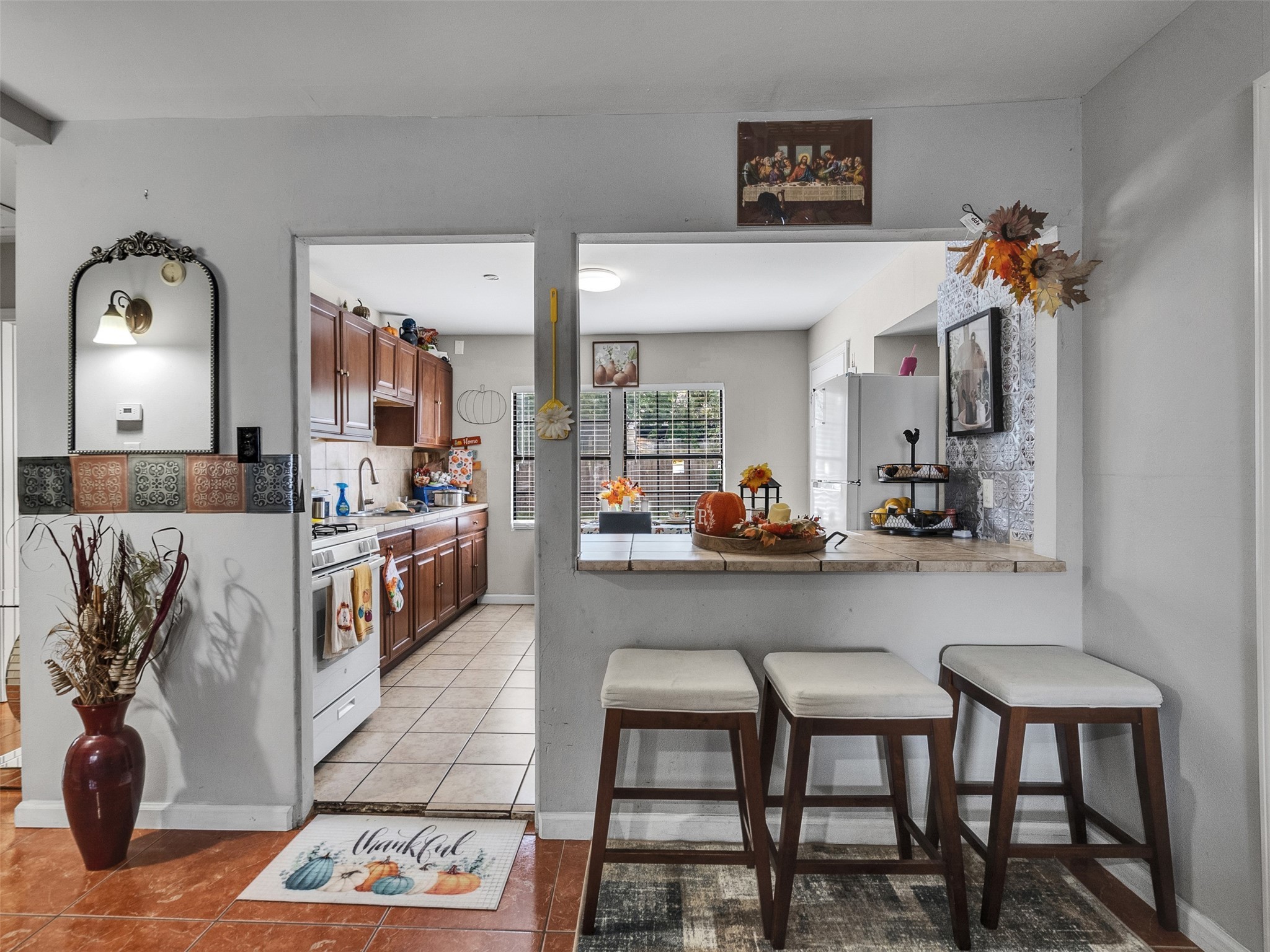6802 Force Street Houston, TX 77020 - Photo 10 of 31 a kitchen with stainless steel appliances granite countertop a sink and cabinets
