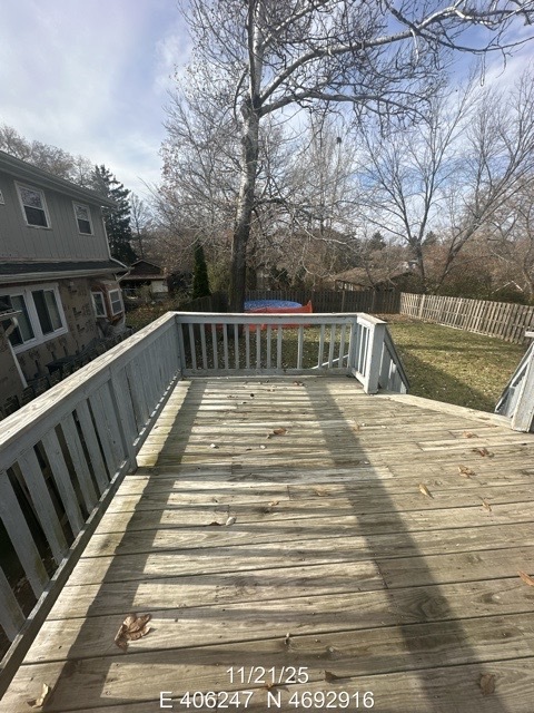 35728 North Benjamin Avenue Ingleside, IL 60041 - Photo 13 of 13 a view of balcony with wooden floor and fence
