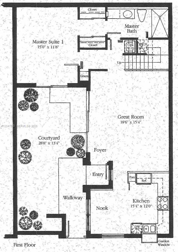 1595 Seagrape Way Hollywood, FL 33019 - Photo 28 of 39 1st Floor Plan