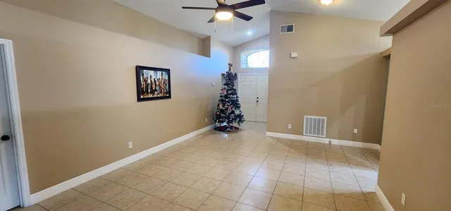 a bedroom with a bed and furniture