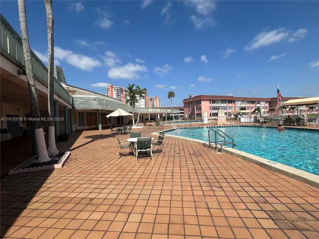 a outdoor view with a sitting space