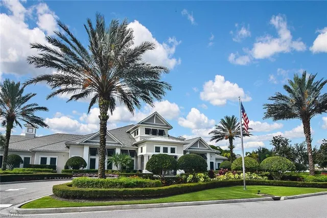 a view of a park that has a tree