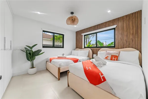 a small pool with a outdoor space