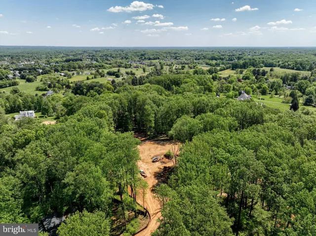 a view of a big yard with lots of green space