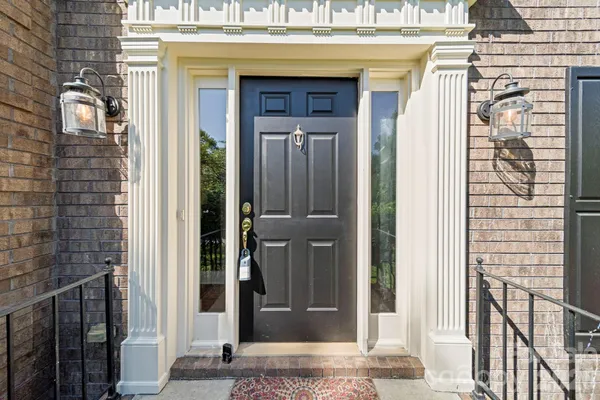 a view of front door of house