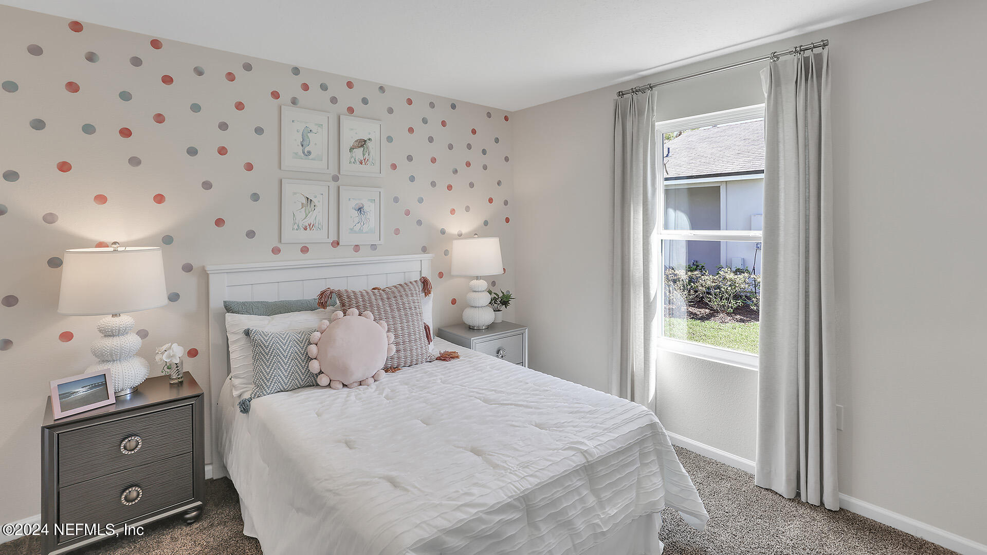 114 Hulett Wds Road Palm Coast, FL 32137 - Photo 23 of 36 a bedroom with a bed and a window