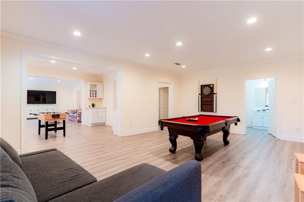 8105 Jot Em Down Road Gainesville, GA 30506 - Photo 51 of 73 a room with furniture pool table and flat screen
