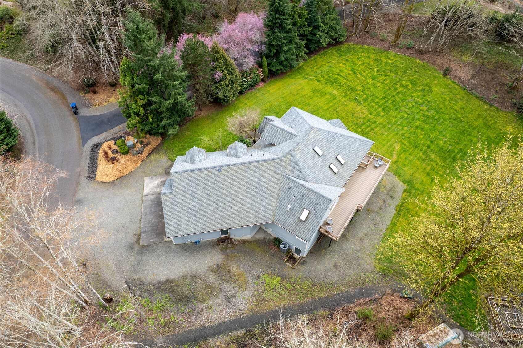3841 Mari Lane Southeast Olympia, WA 98513 - Photo 36 of 40 an aerial view of a house with outdoor space