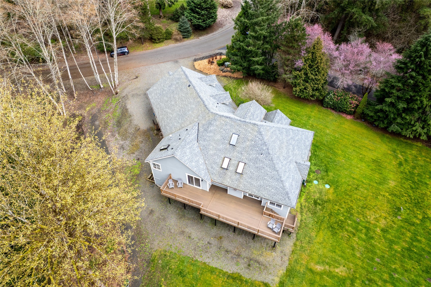 3841 Mari Lane Southeast Olympia, WA 98513 - Photo 40 of 40 an aerial view of residential houses with outdoor space