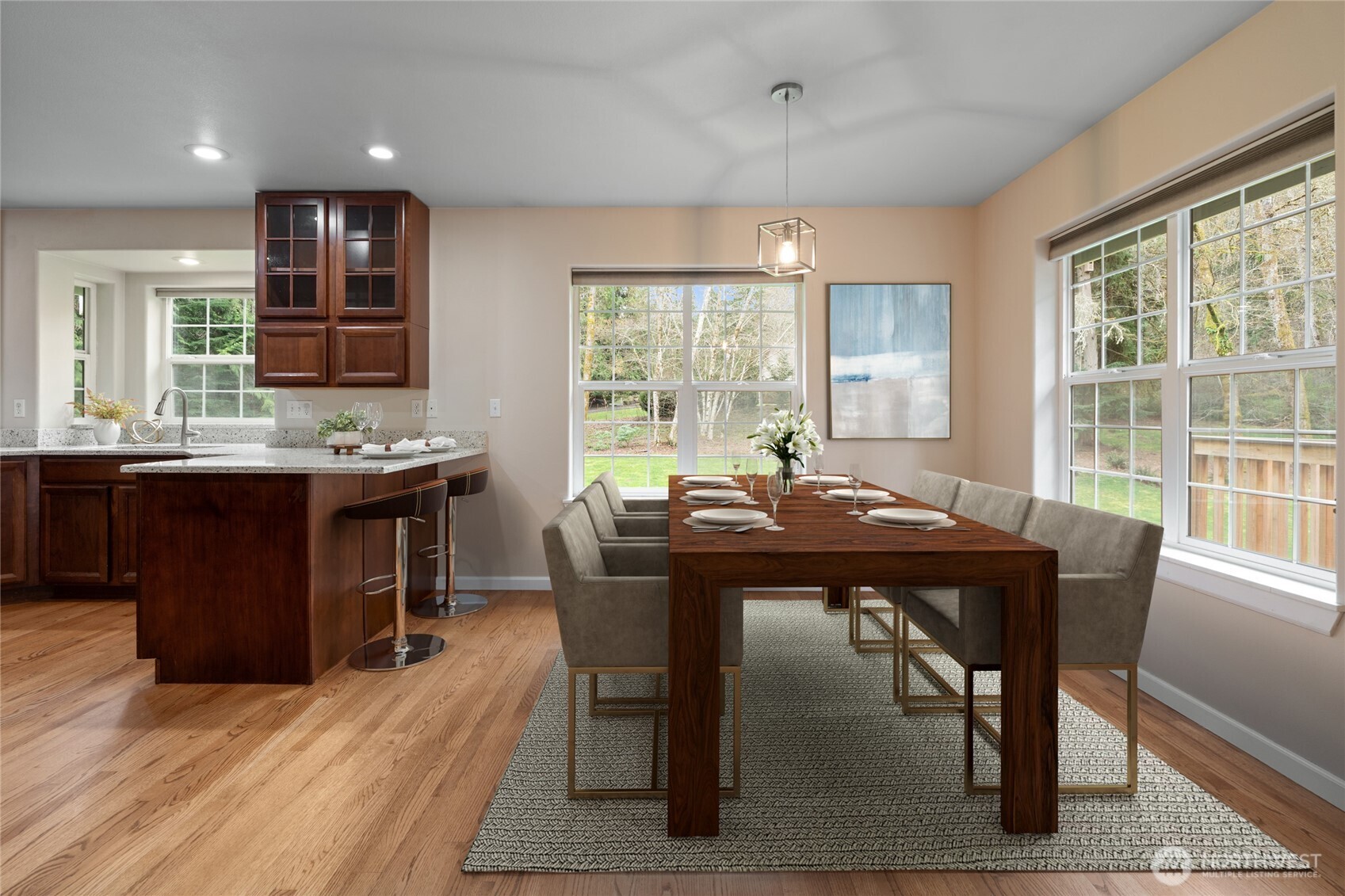 3841 Mari Lane Southeast Olympia, WA 98513 - Photo 10 of 40 a view of a dining room with furniture and window