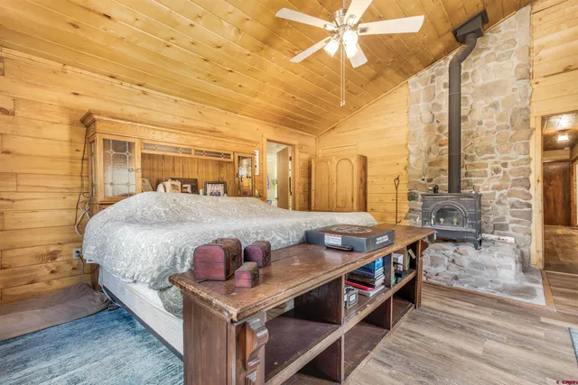 a view of a yard with trees