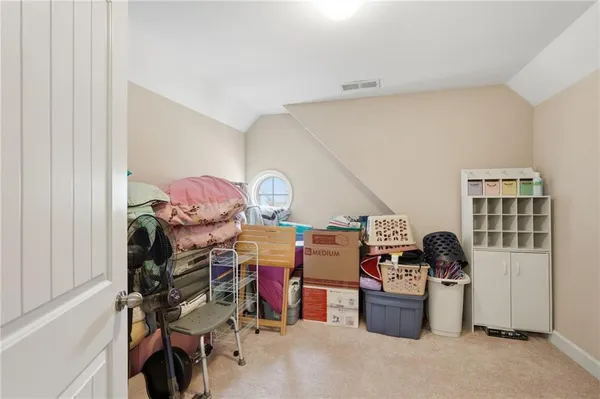a room with storage and utility