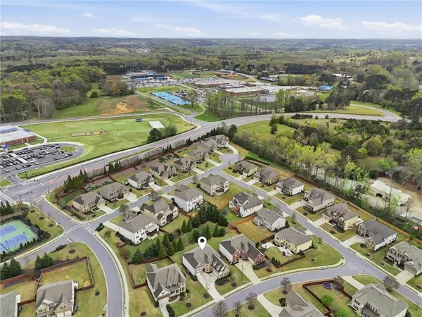 a view of a city with an ocean