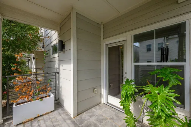 a view of a door of the house