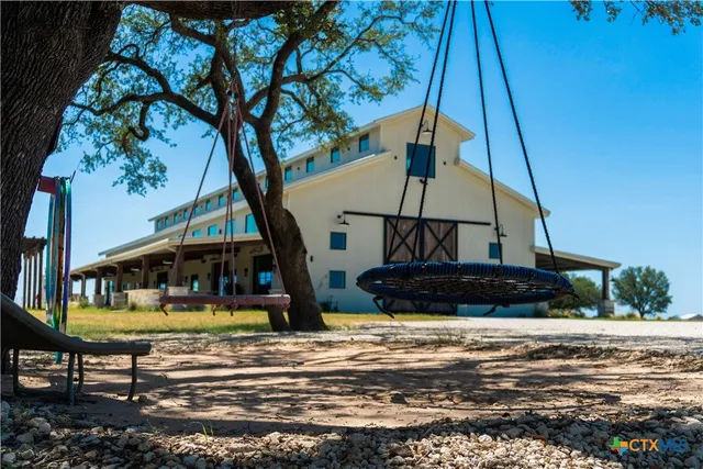 a view of a lake with outdoor space