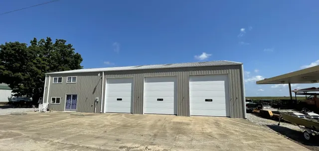 a view of a house with a garage