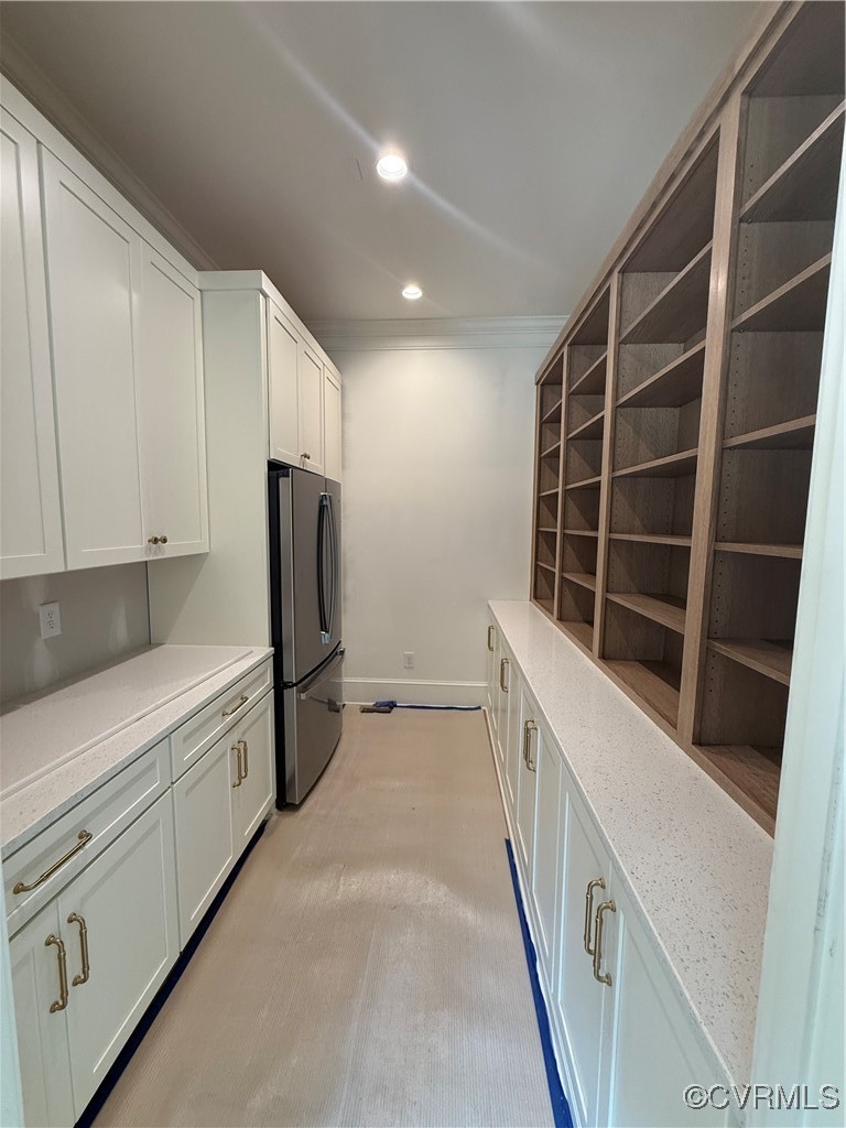 1120 Cardinal Crest Terrace Midlothian, VA 23113 - Photo 14 of 44 a kitchen with white cabinets and refrigerator