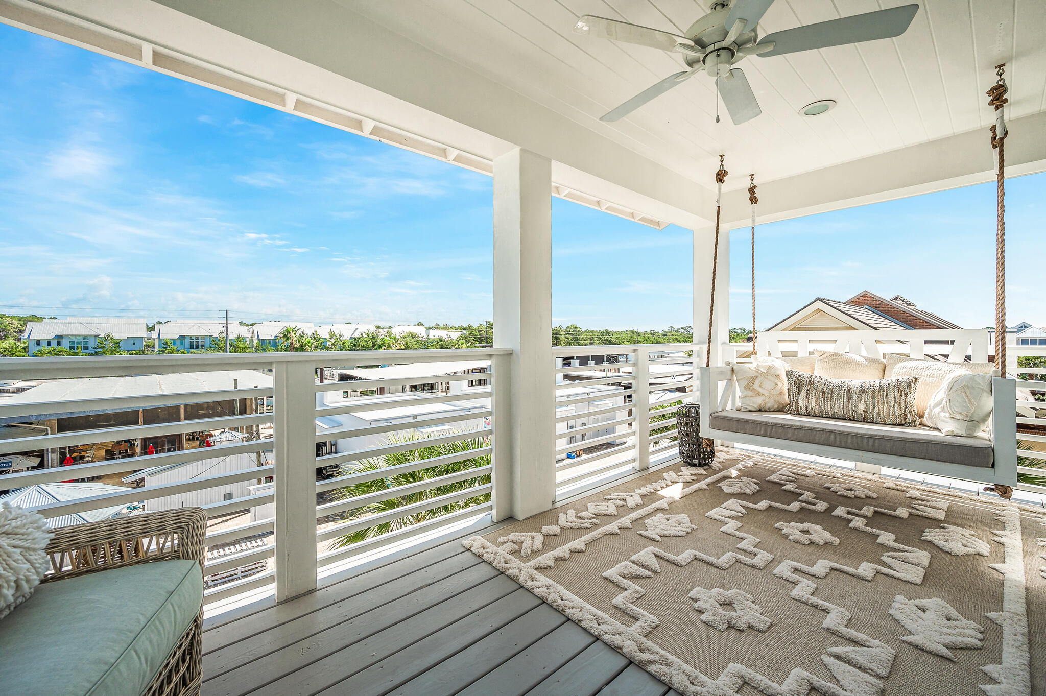 21 Pleasant St Inlet Beach Inlet Beach, FL 32461 - Photo 28 of 37 a view of a living room and a floor to ceiling window