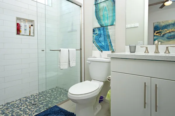 a bathroom with a toilet and a sink