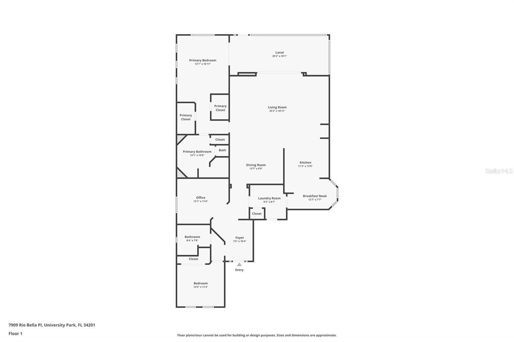 7909 Rio Bella Place Bradenton, FL 34201 - Photo 34 of 34 a picture of floor plan