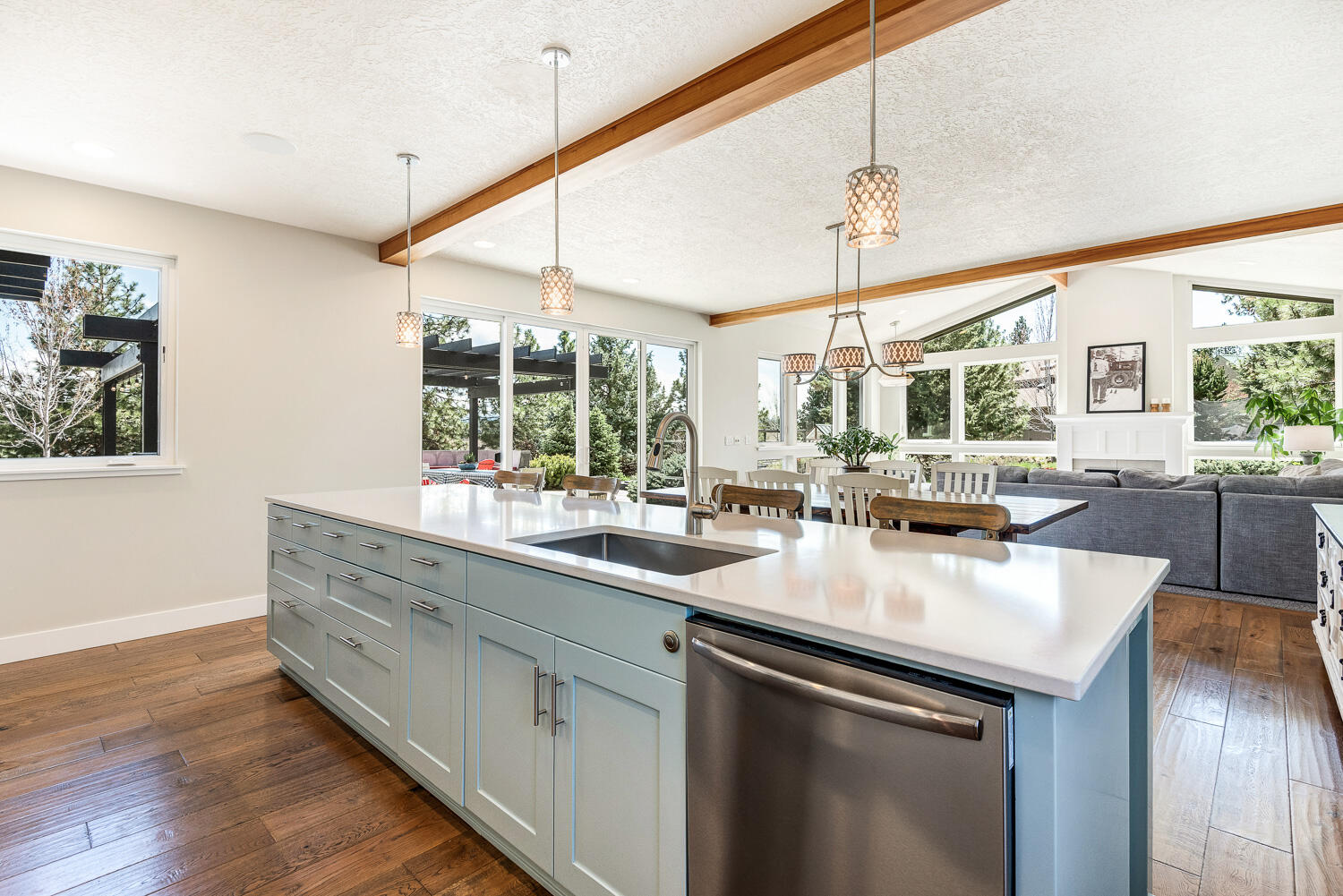 61510 Southwest Longview Street Bend, OR 97702 - Photo 21 of 43 a kitchen with sink a window and chairs