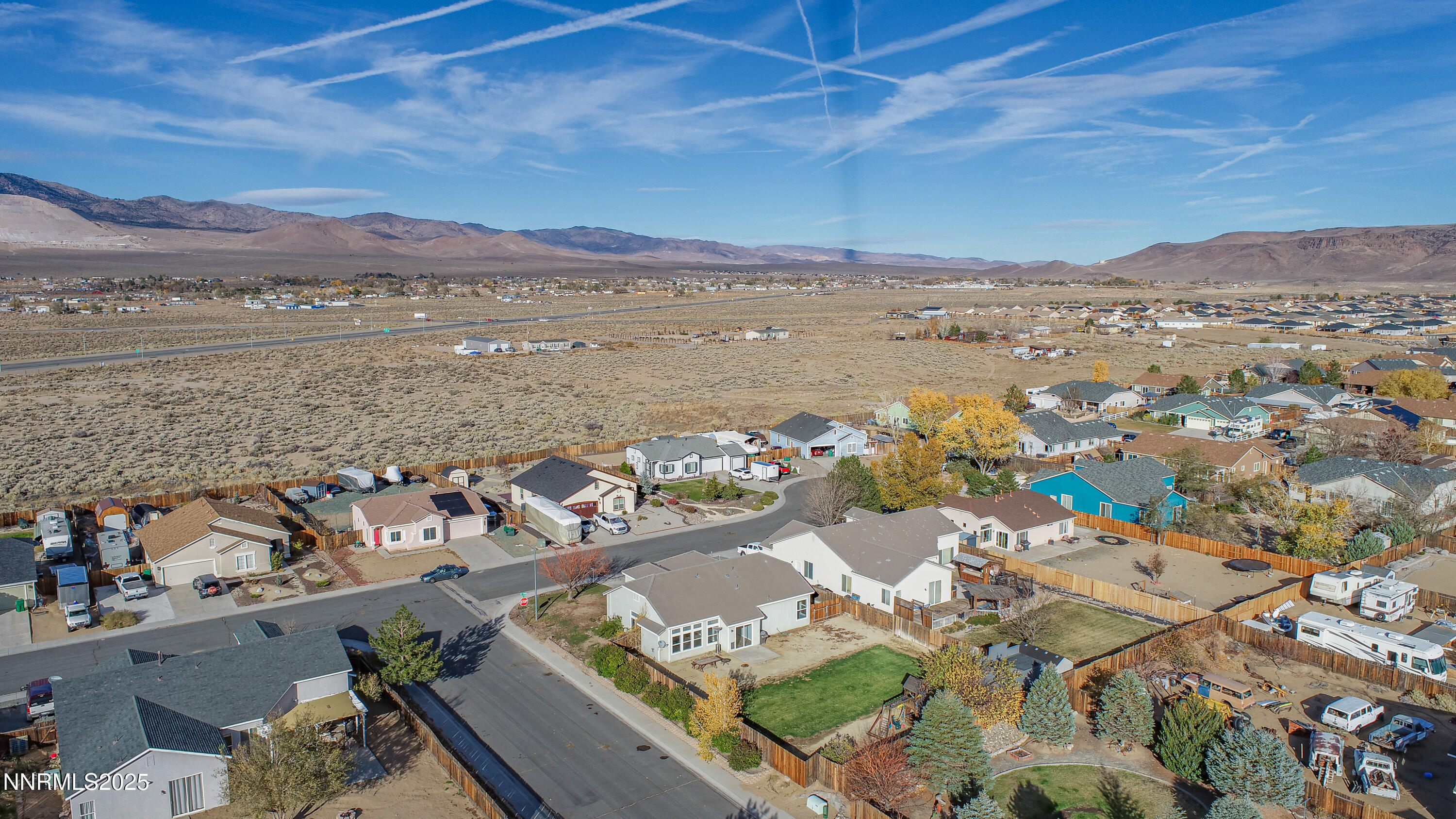 117 Elk Horn Drive Dayton, NV 89403 - Photo 56 of 59 an aerial view of residential building with outdoor space