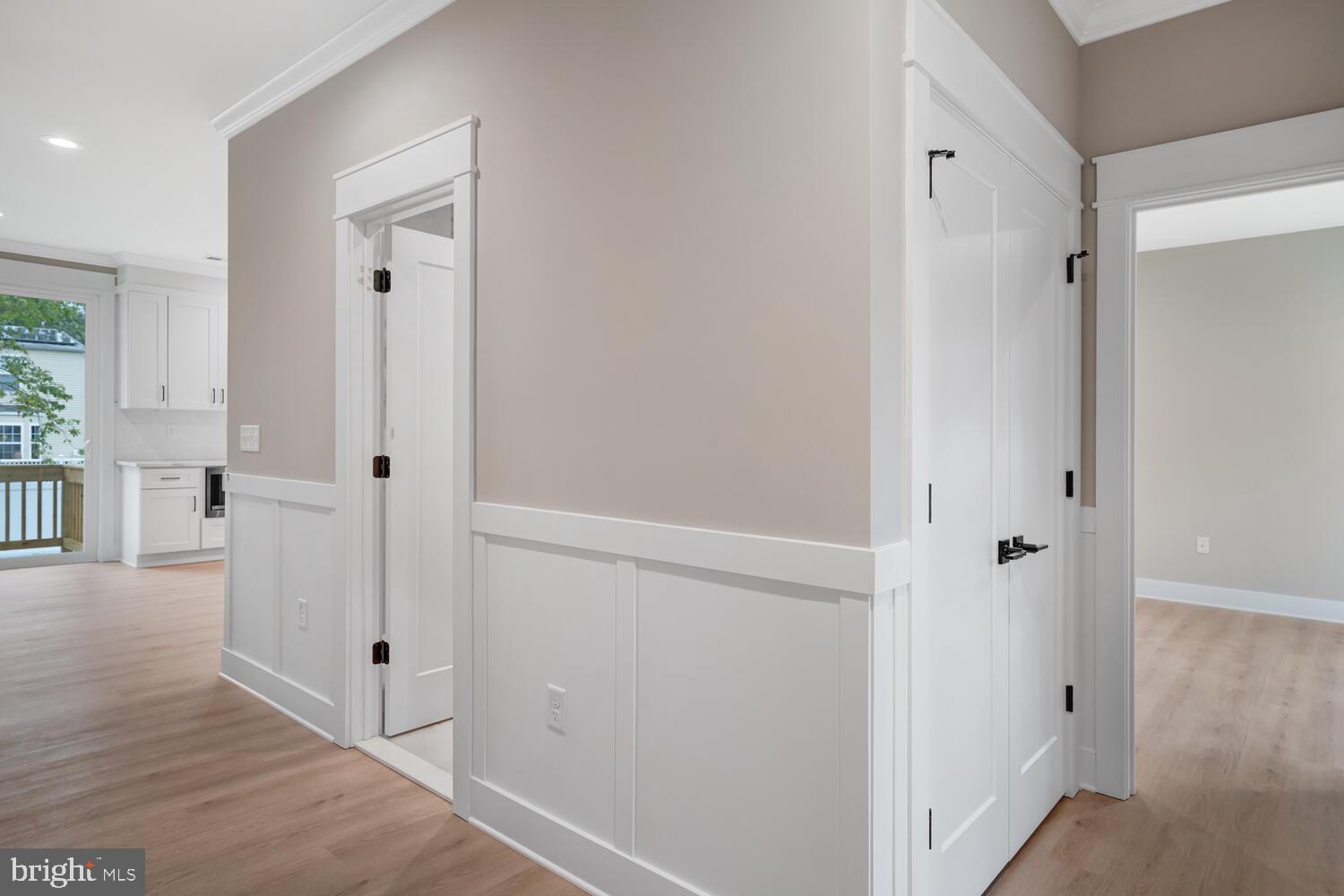 264 Schooner Road Manahawkin, NJ 08050 - Photo 13 of 37 a view of a hallway with wooden floor and closet area