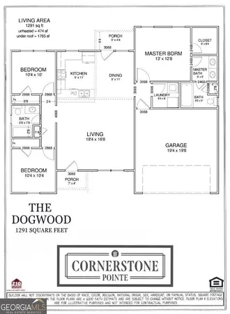 $252,150 | 203 Cornerstone Drive, Statesboro, GA 30458