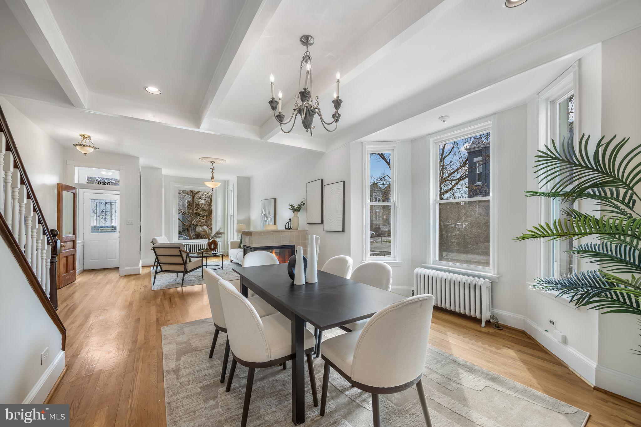 520 14th Street Northeast Washington, DC 20002 - Photo 15 of 44 Separate dining area w high ceilings and hardwoods