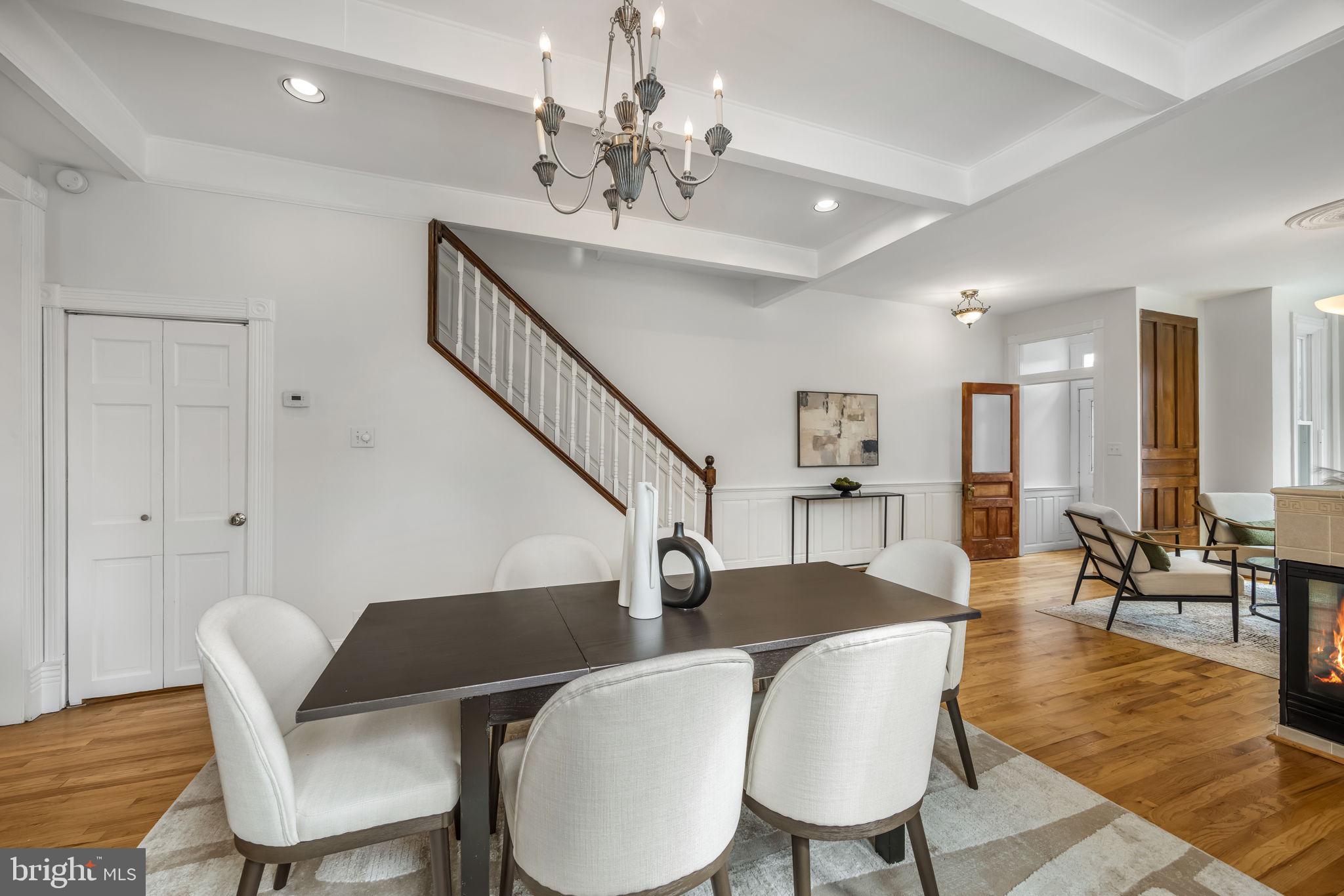 520 14th Street Northeast Washington, DC 20002 - Photo 16 of 44 Separate dining area w high ceilings and hardwoods