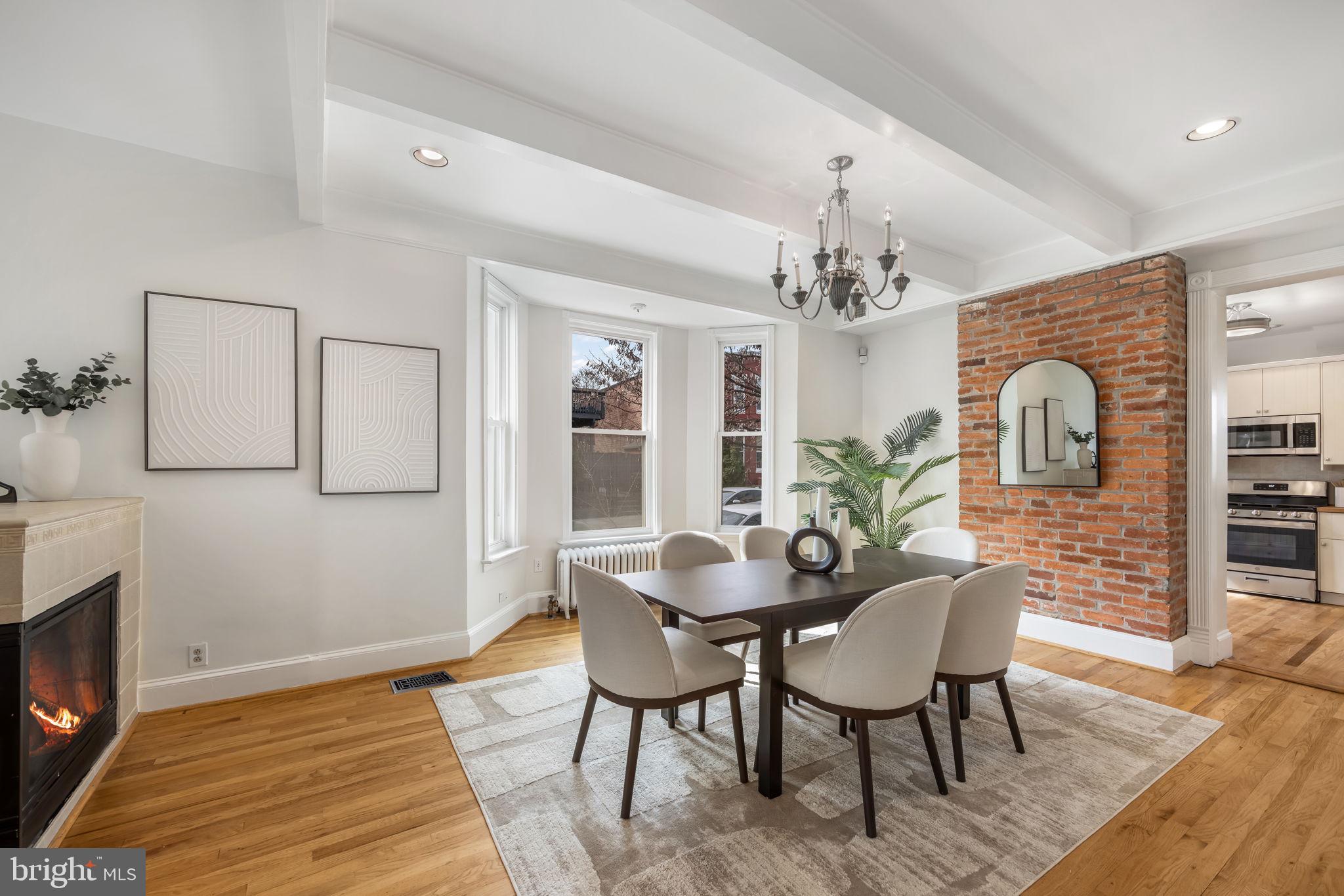 520 14th Street Northeast Washington, DC 20002 - Photo 3 of 44 Separate dining area w high ceilings and hardwoods