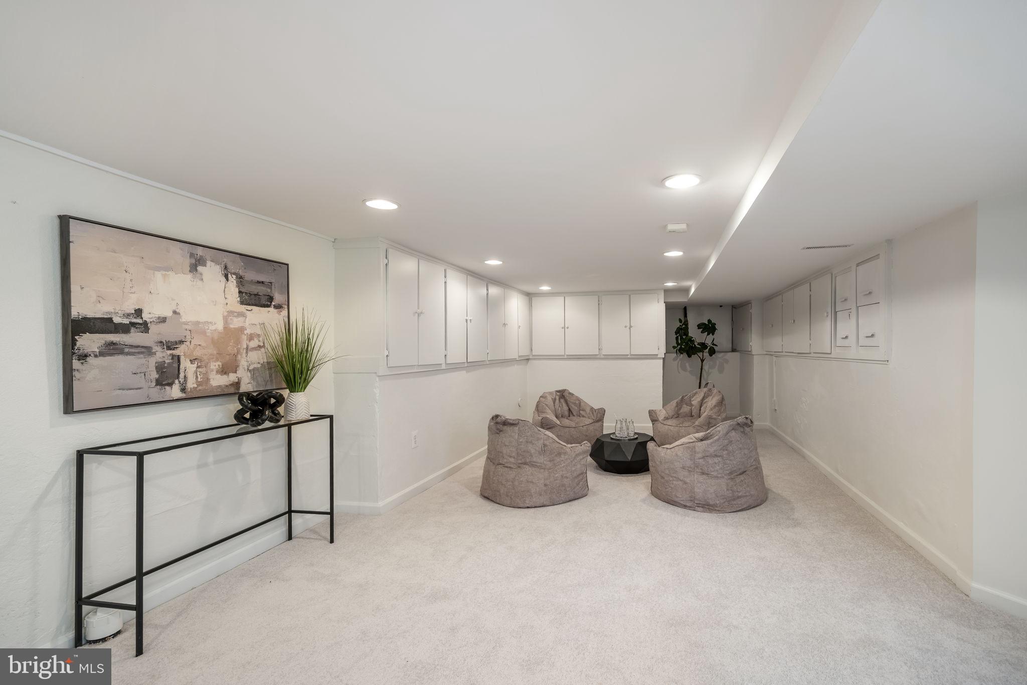 520 14th Street Northeast Washington, DC 20002 - Photo 31 of 44 Expansive lower level rec room w new carpet
