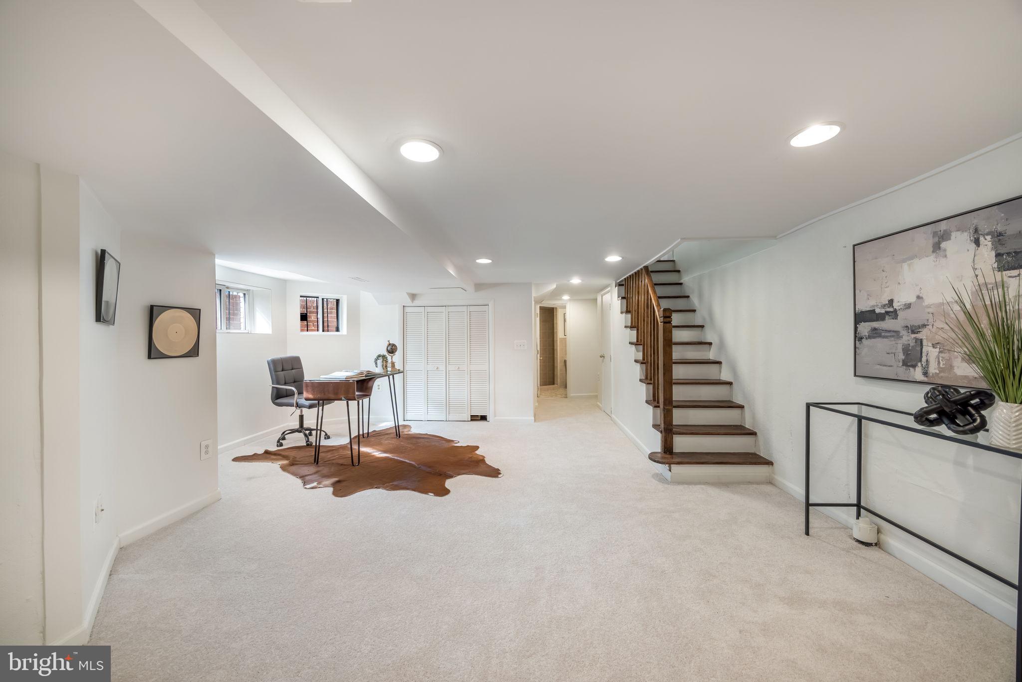 520 14th Street Northeast Washington, DC 20002 - Photo 32 of 44 Expansive lower level rec room w new carpet