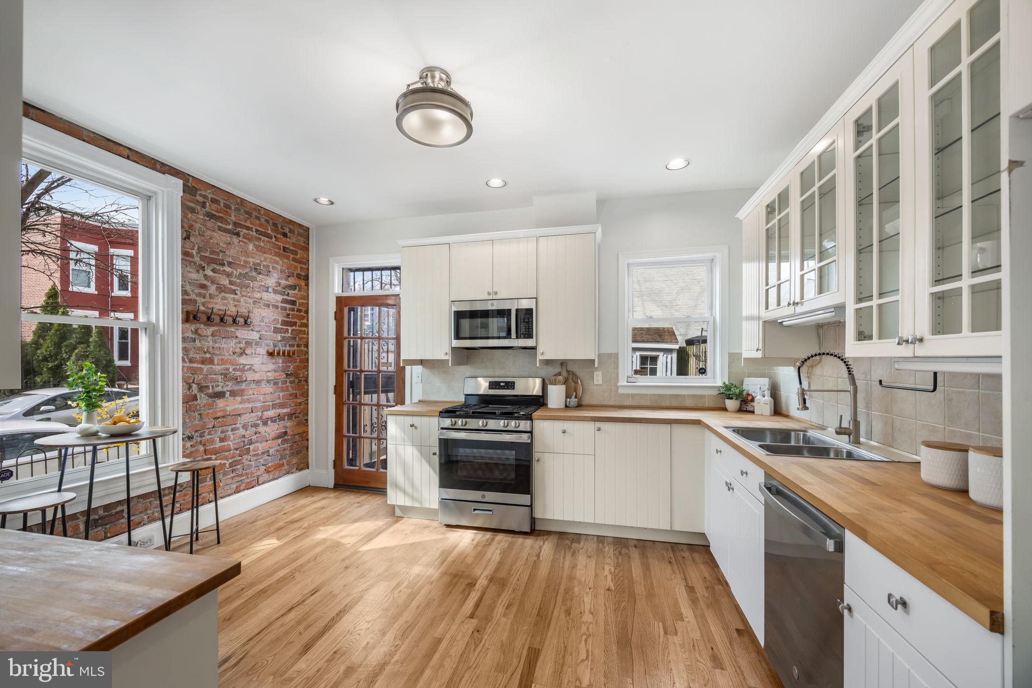520 14th Street Northeast Washington, DC 20002 - Photo 4 of 44 Spacious, updated, eat-in kitchen opens to patio