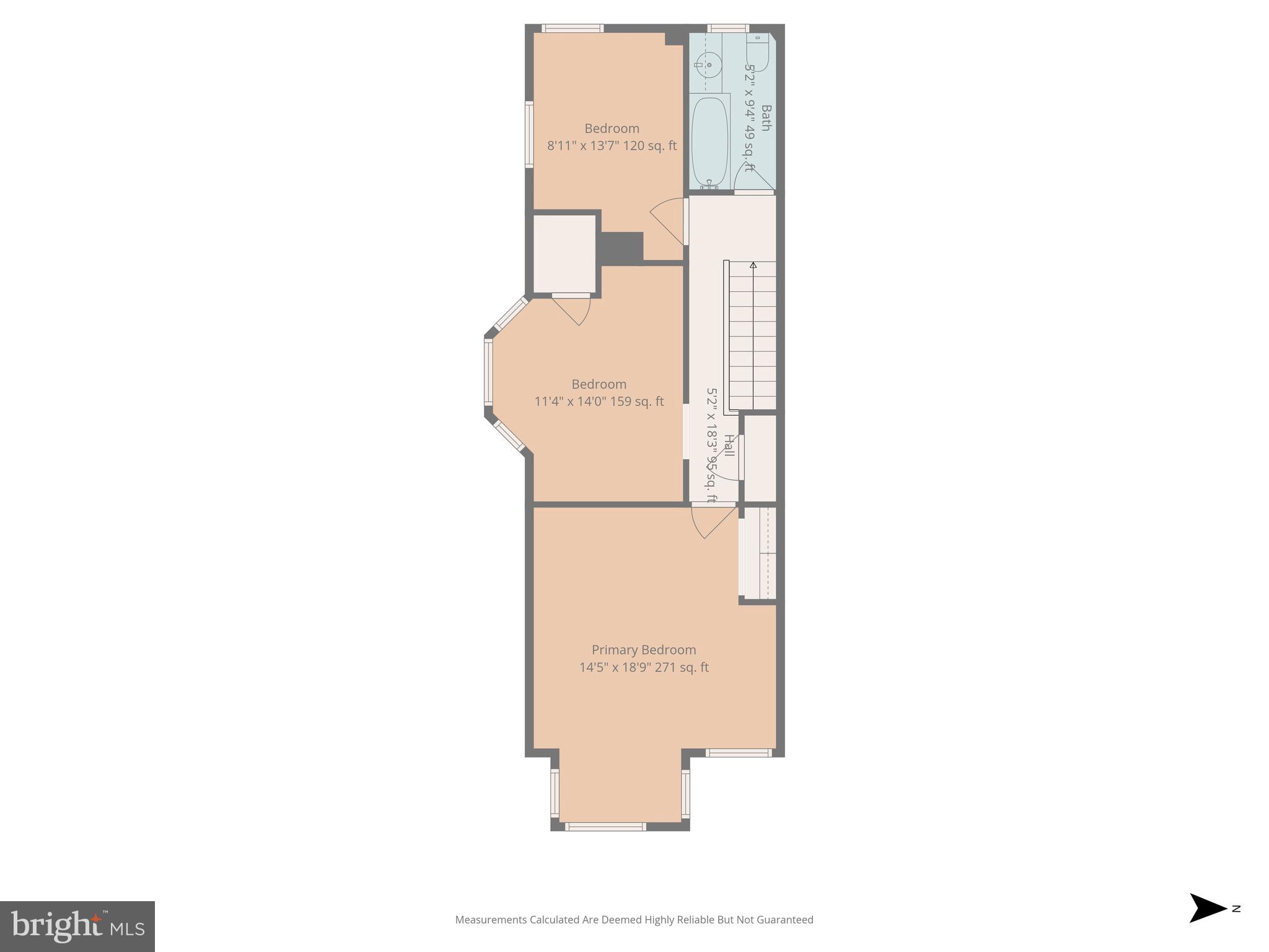 520 14th Street Northeast Washington, DC 20002 - Photo 44 of 44 Upper Level Floorplan