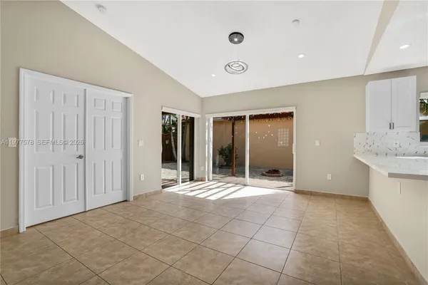 a view of an empty room