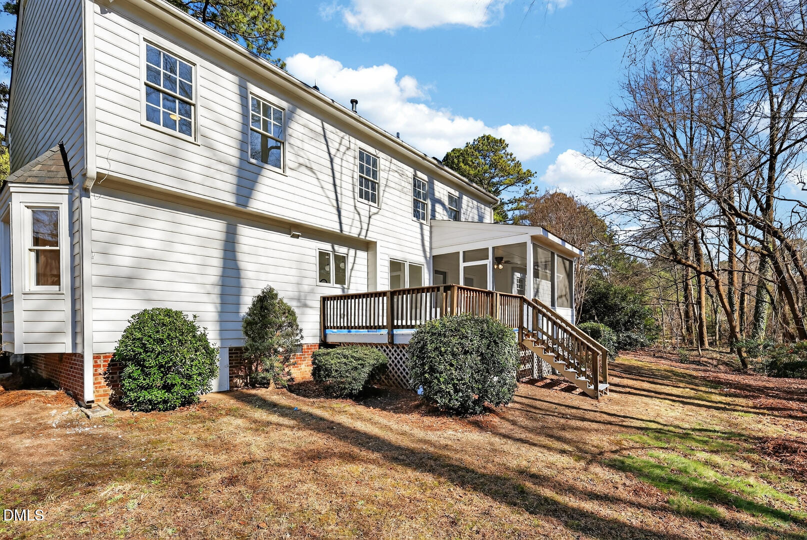 2224 Effingham Circle Raleigh, NC 27615 - Photo 47 of 51 a view of a house with a yard and potted plants