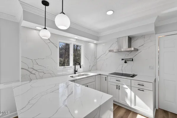 a kitchen with a sink