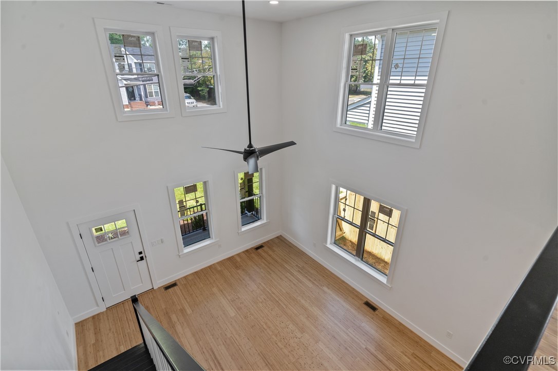 2805 Bethlehem Road Henrico, VA 23228 - Photo 16 of 42 Foyer entrance with ceiling fan and light wood-typ