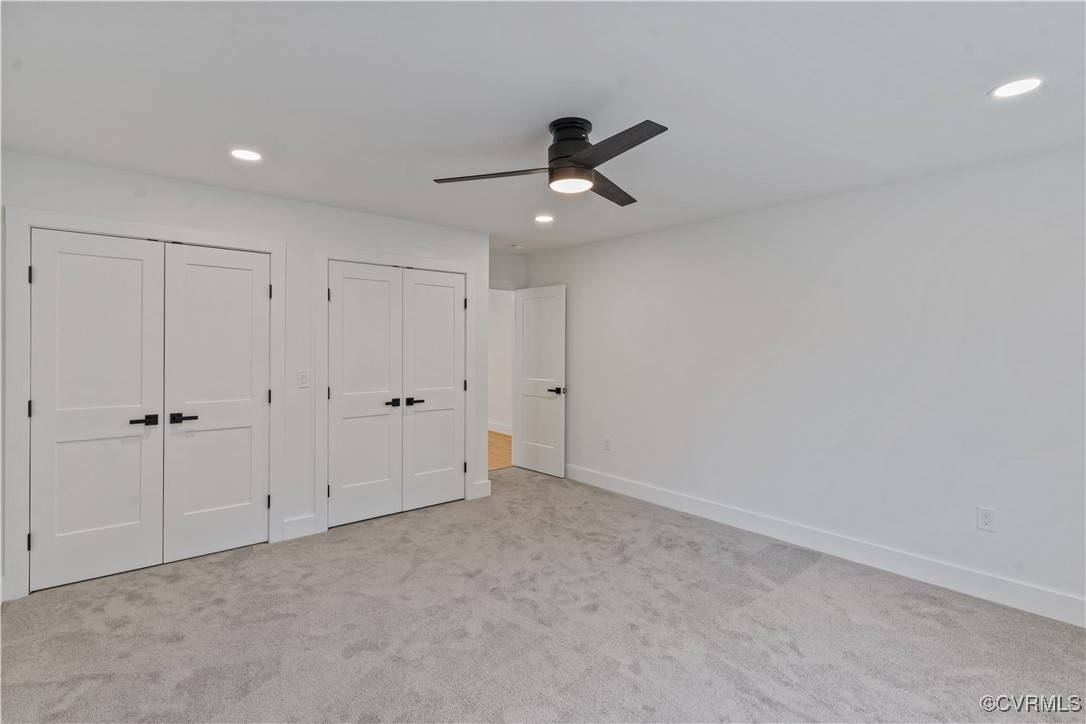 2805 Bethlehem Road Henrico, VA 23228 - Photo 25 of 42 Unfurnished bedroom with ceiling fan, two closets,