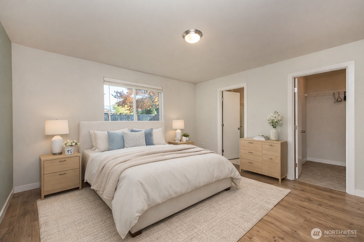 3601 Page Street Port Angeles, WA 98362 - Photo 28 of 40 a bedroom with a bed and a large window