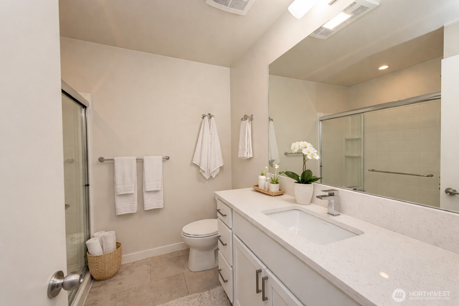 3601 Page Street Port Angeles, WA 98362 - Photo 32 of 40 a bathroom with a sink toilet and shower