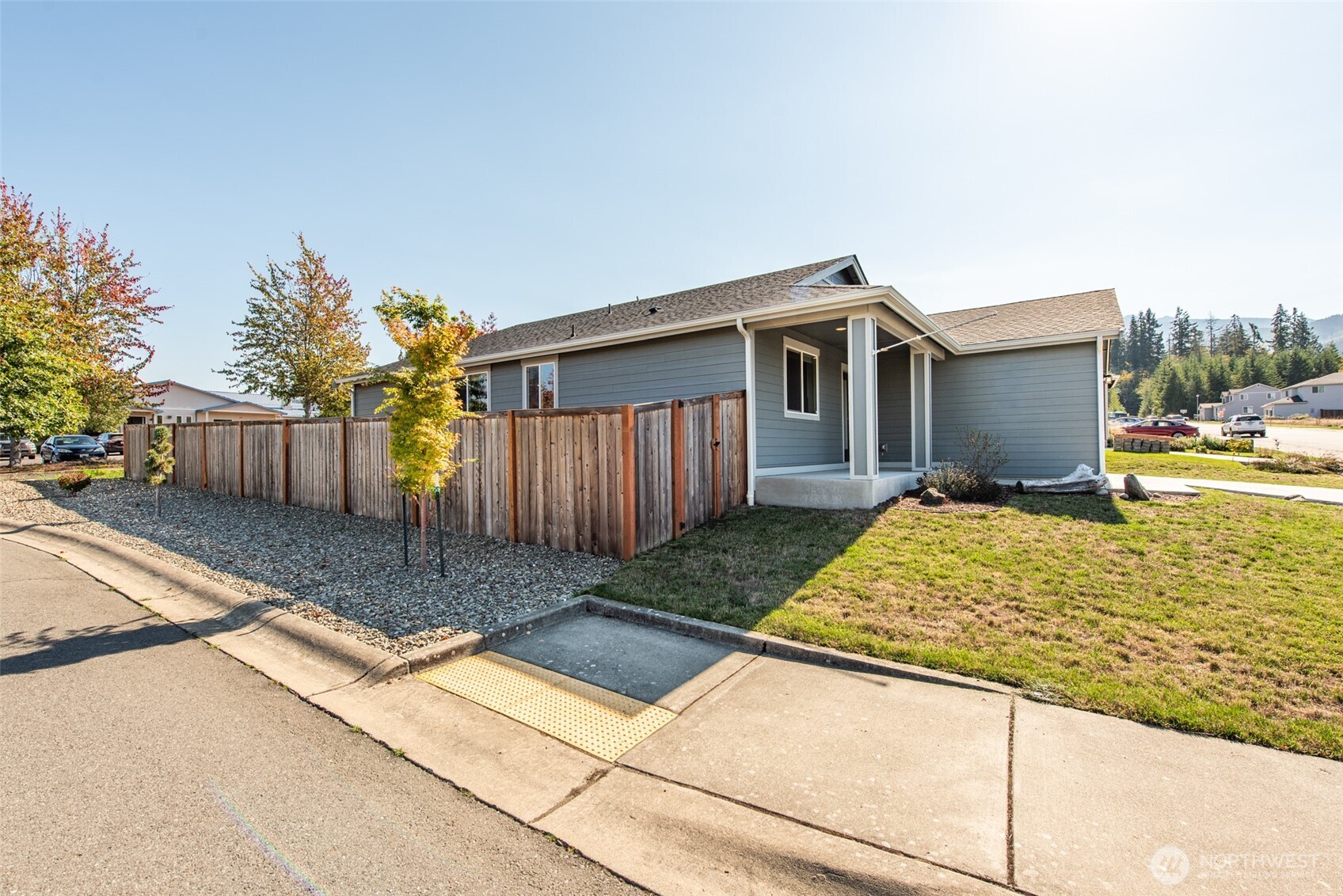 3601 Page Street Port Angeles, WA 98362 - Photo 35 of 40 a view of a house with backyard and fence