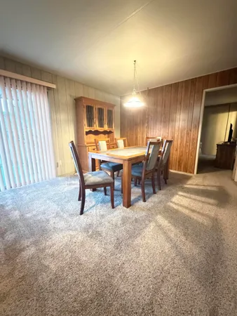 a view of a room with chairs