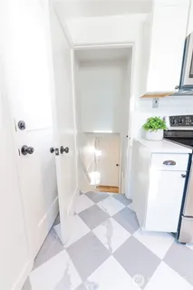 a bathroom with a sink and a shower