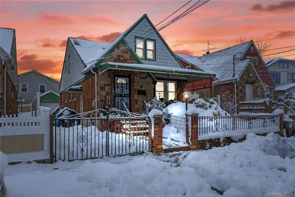a front view of a house