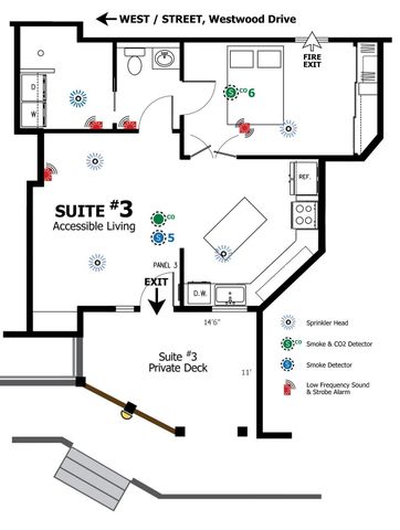 a kitchen with a refrigerator and a stove top oven