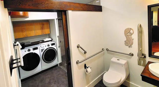 a balcony with wooden floor and floors