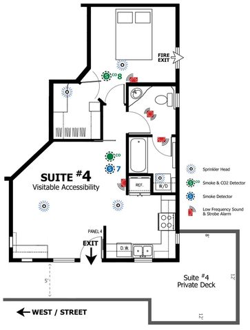 a living room with couch and a table